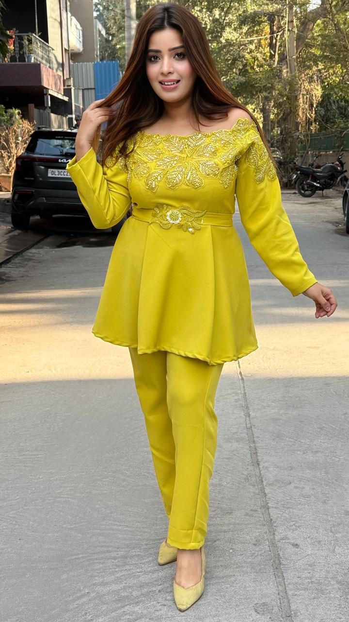 Samaira Cordset- Black, Yellow