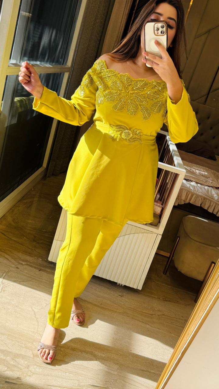 Samaira Cordset- Black, Yellow