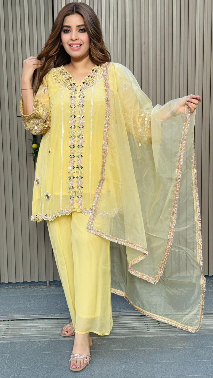 Amira Suit Set- Peach, Pink, Lavender, Yellow, Blue