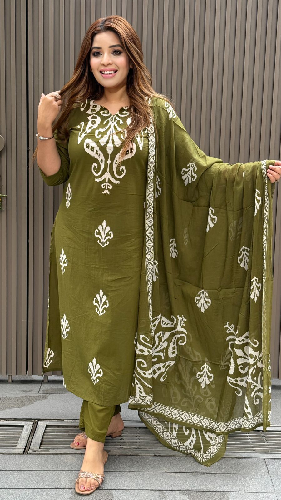 Tanushreea Suit Set- Purple, Pink, Orange, Green, Red, Purple