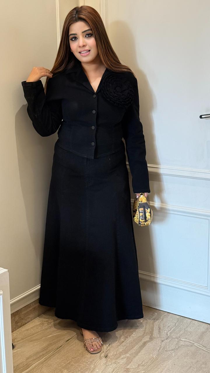 Zovelle Kali Skirt- Navy, Blue, Black, Grey