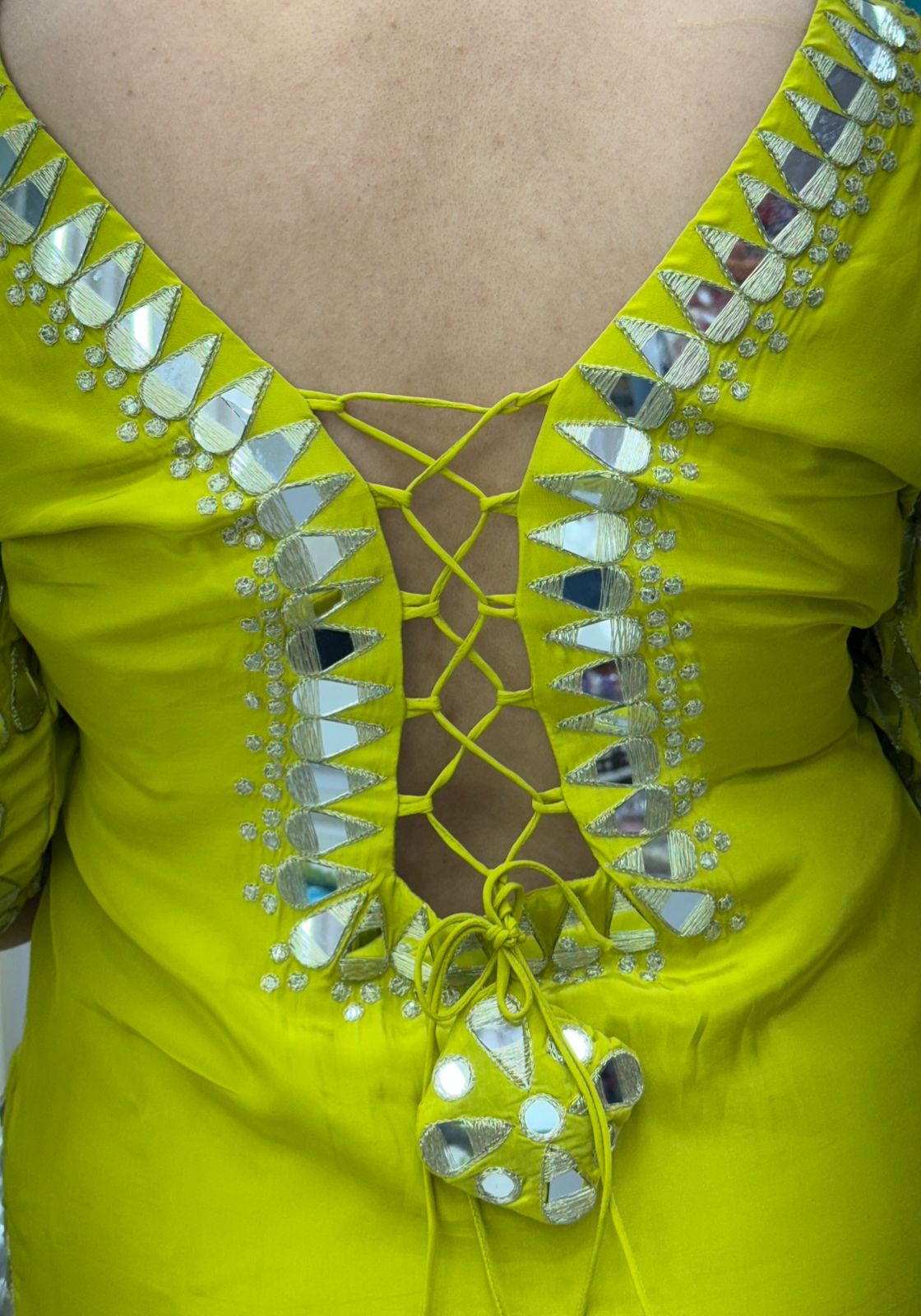 Zivara Suit Set- Red, Yellow