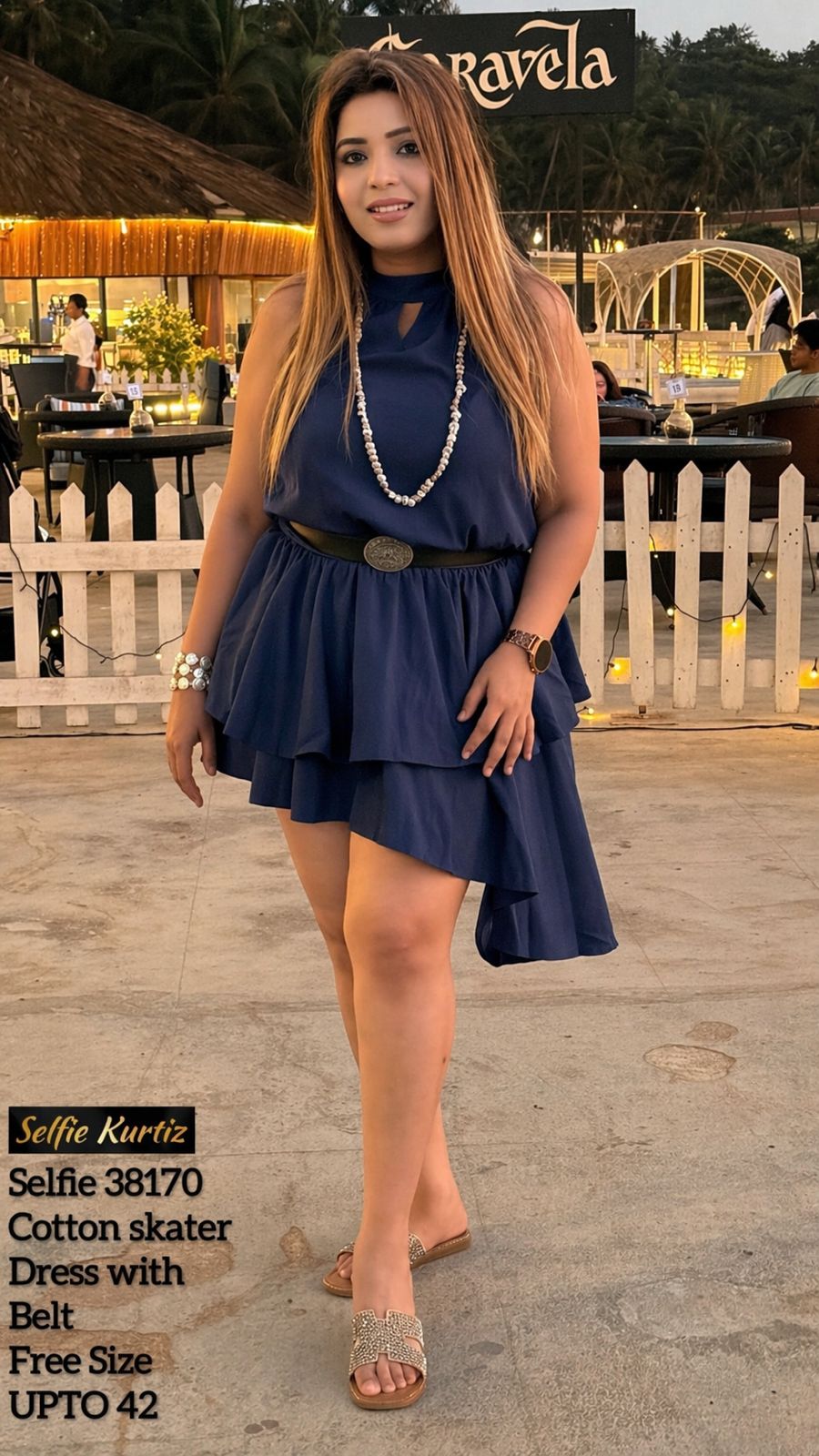 Saachi Skater Dress- Brown, Black, Navy, White