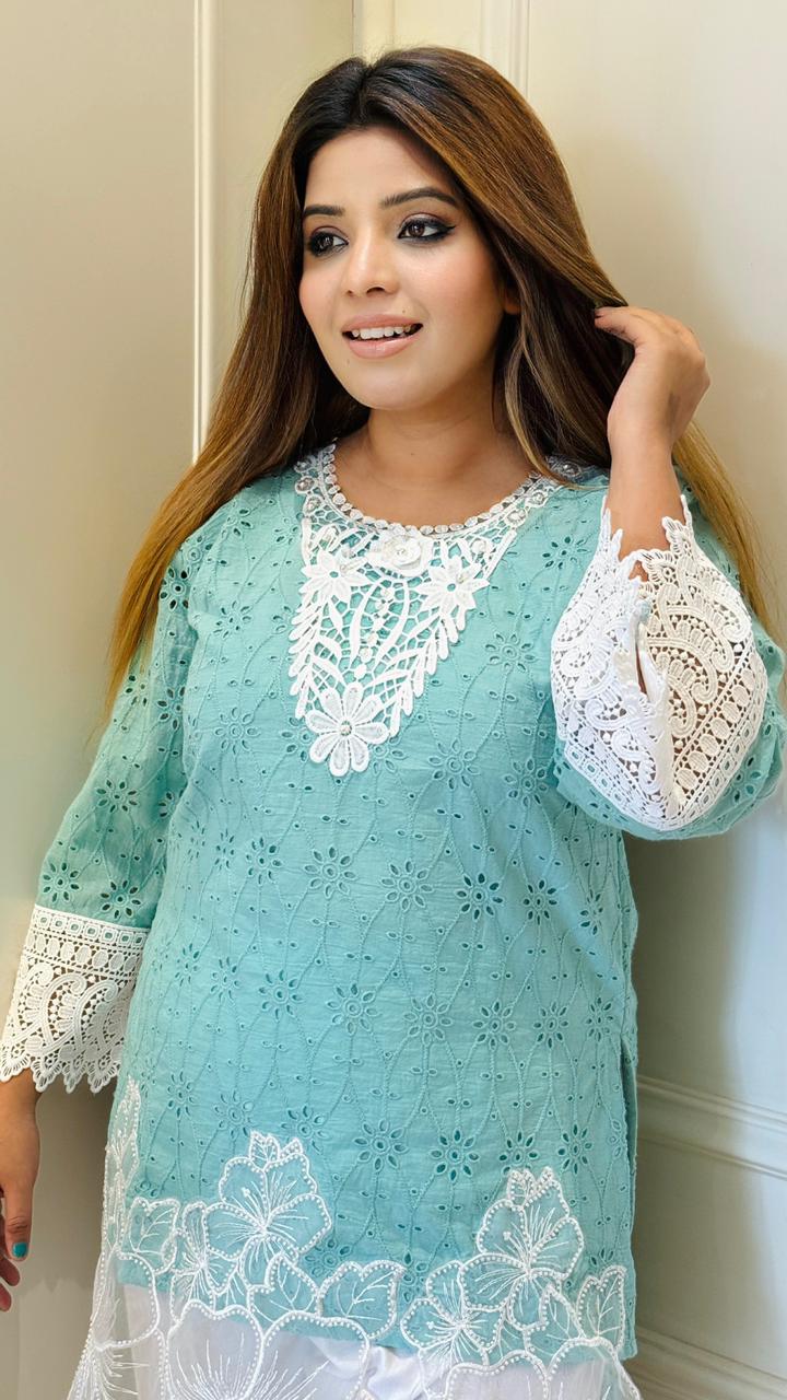 Mallika Farshi Salwar Set- Blue